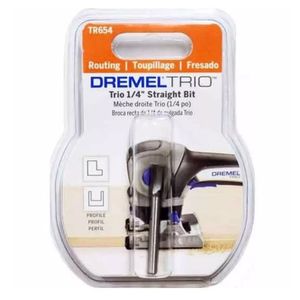 Fresa 1/4" Cortes Rectos Dremel TR654