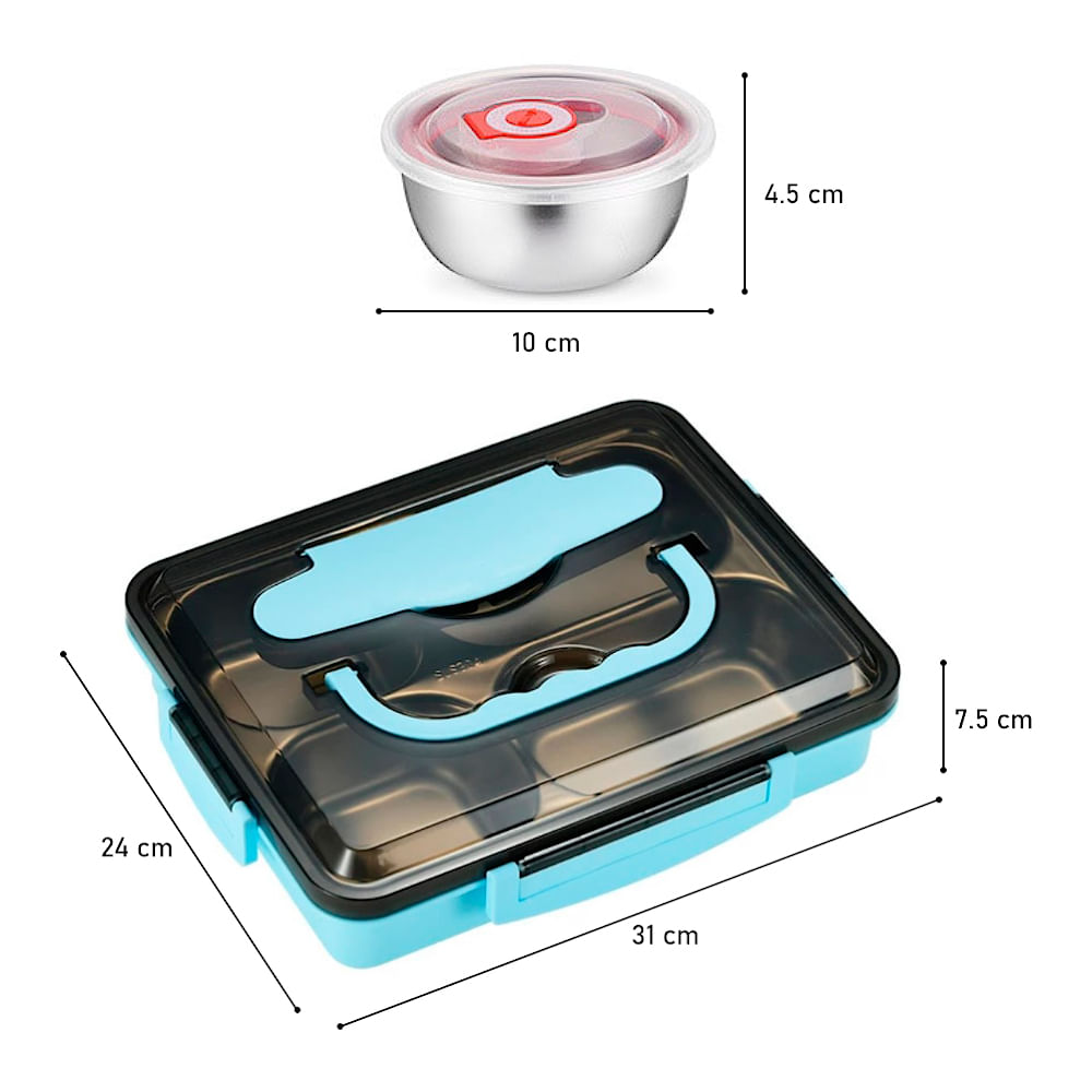 Lonchera Eléctrica Portátil de Alimentos - Táper Calentador De Comida -  Real Plaza