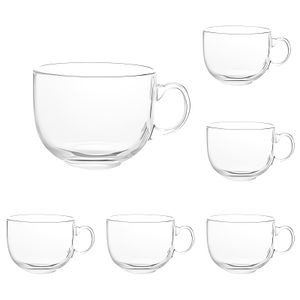 Set de 6 Tazas de Vidrio con Mango