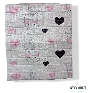 Papel Tapiz Mural Decorativo 3D Diseño Unicornio x 1und