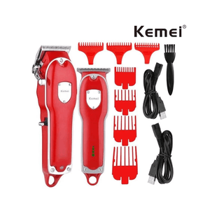 Combo Maquina Trimmer Kemei Inalambrica KM-3911