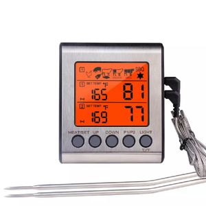 Termómetro Digital De Cocina Con Doble Sonda Horno Parrilla