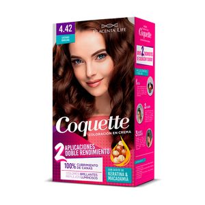 Coquette Tinte 4.42 Castaño Borgoña Kit 2 aplicaciones