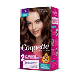 Coquette Tinte 7.4 Chocolate Caramelo Kit 2 aplicaciones
