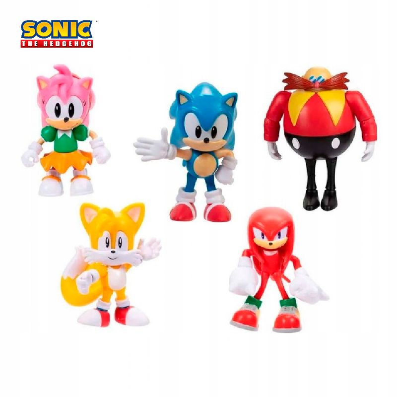 Set 5 Figuras Sonic 5cm Colección Juguete Infantil