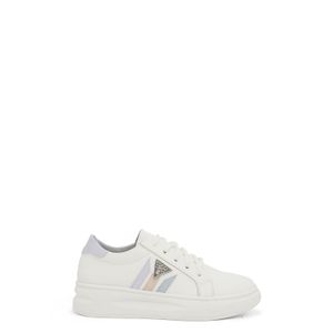 Zapatilla Escolar de Cuero para Niña Par&ss MV22-1642 Blanco