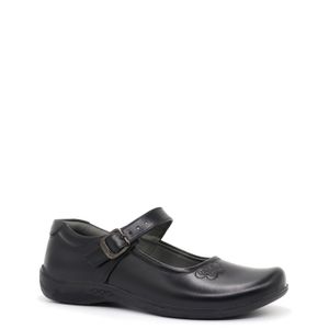 Zapato Escolar de Cuero Juvenil Par&ss HA-E012 Negro