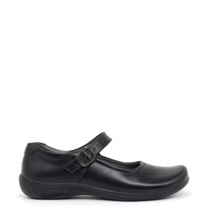 Zapato Escolar de Cuero Juvenil Par&ss HA-E012 Negro