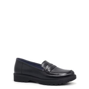 Zapato Escolar de Cuero Juvenil Par&ss MV23-2024 Negro