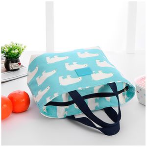 Lonchera Térmica de Alimentos Bolso Impermeable Oso Celeste 17L