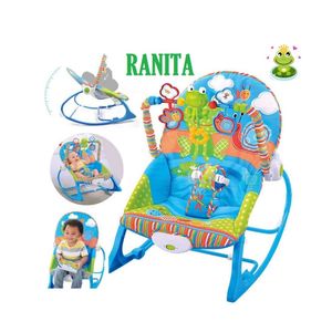 Silla Mecedora con Vibrador Musical y Toys Ranita