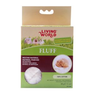 Material para Anidar Hamster Fluff + 100 Algodón + Living World