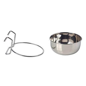 Plato de Acero Inoxidable para Hámster Roedores + 5 oz + Living World