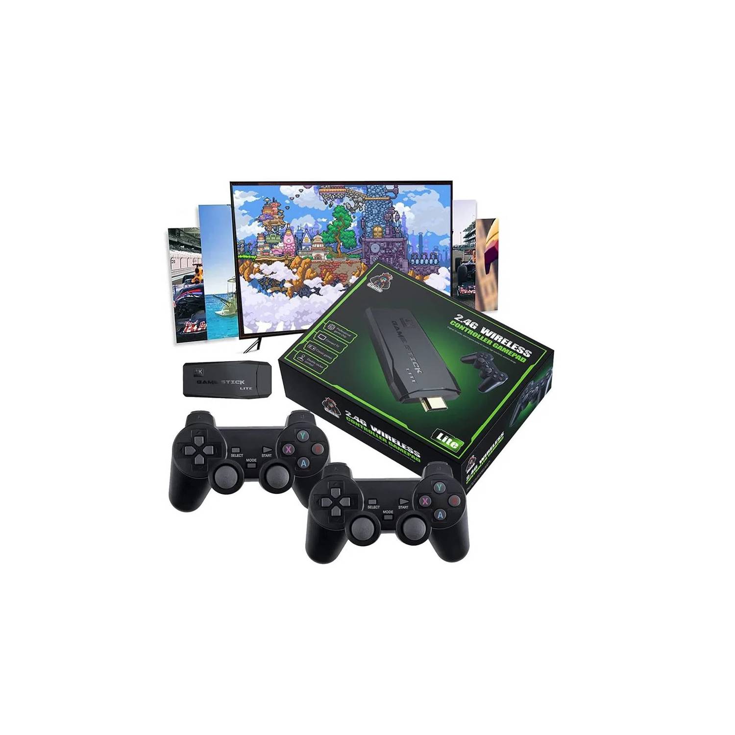 Mini Consola Snes Ps1 Retro 10000 Juegos con 2 Mandos 2.4 Gz