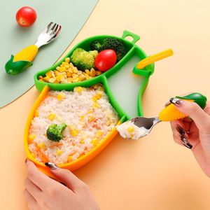 Plato Antideslizante para Bebe Choclo Amarillo