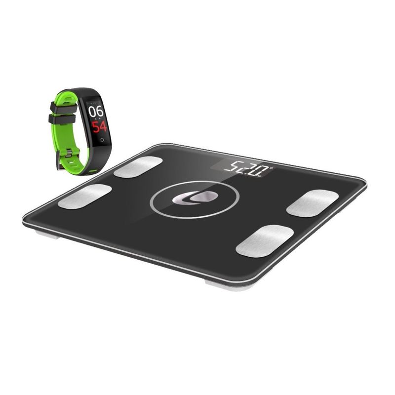 Smartband Leotec Fashion Health Green Pulsometro Tensiometro Balanza Leotec Bluetooth Smart Real Plaza