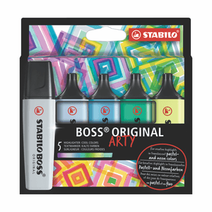 Pack Resaltadores Boss x 5 Colores Frios 70/5-02-2-20