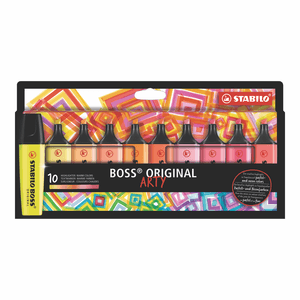 Pack Resaltadores Boss x 10 Colores Calientes 70/10-1-20