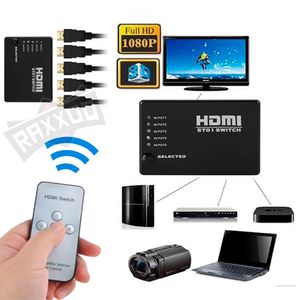 Switch Splitter Hdmi 5 en 1 Hub Hd 3d Tv Bluray Ps4 Deco Pc