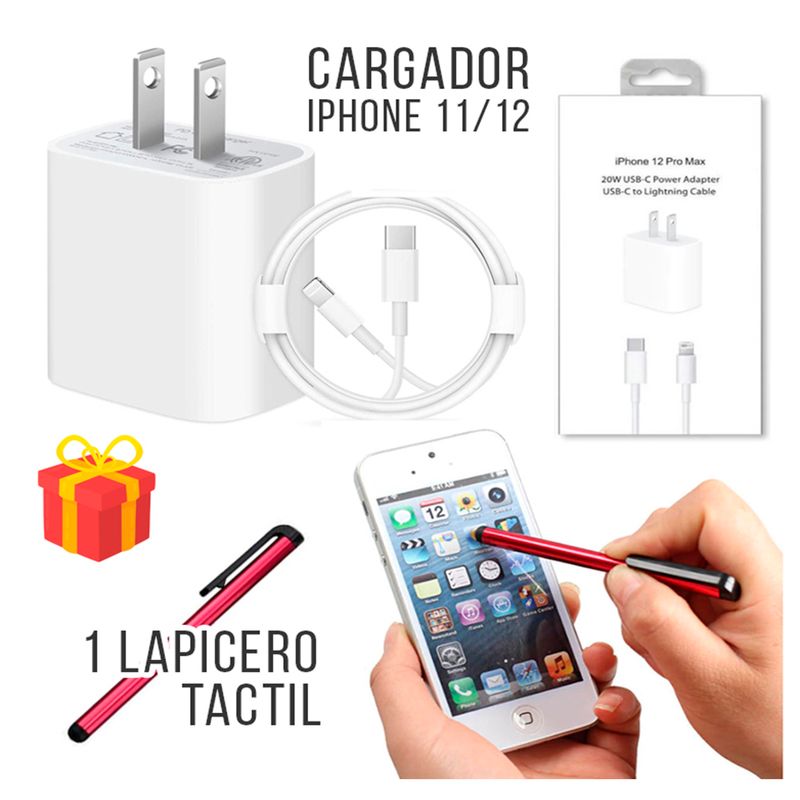 Cargador iPhone 11 Pro/ Max Tipo C 18w (Genéric) - Blanco