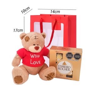 Box Regalo San Valentín Oso de Peluche con Chocolates