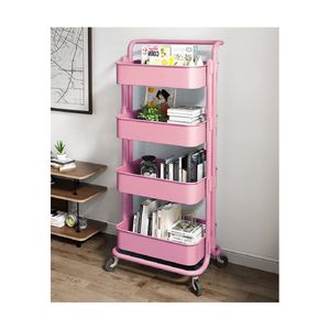 Estante Organizador Cocina Comedor 4 Niveles Rosado