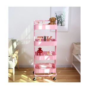Estante Organizador Cocina Comedor 4 Niveles Rosado