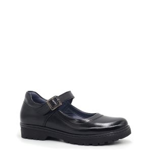 Zapato Escolar de Cuero Juvenil Par&ss MV23-2026 Negro