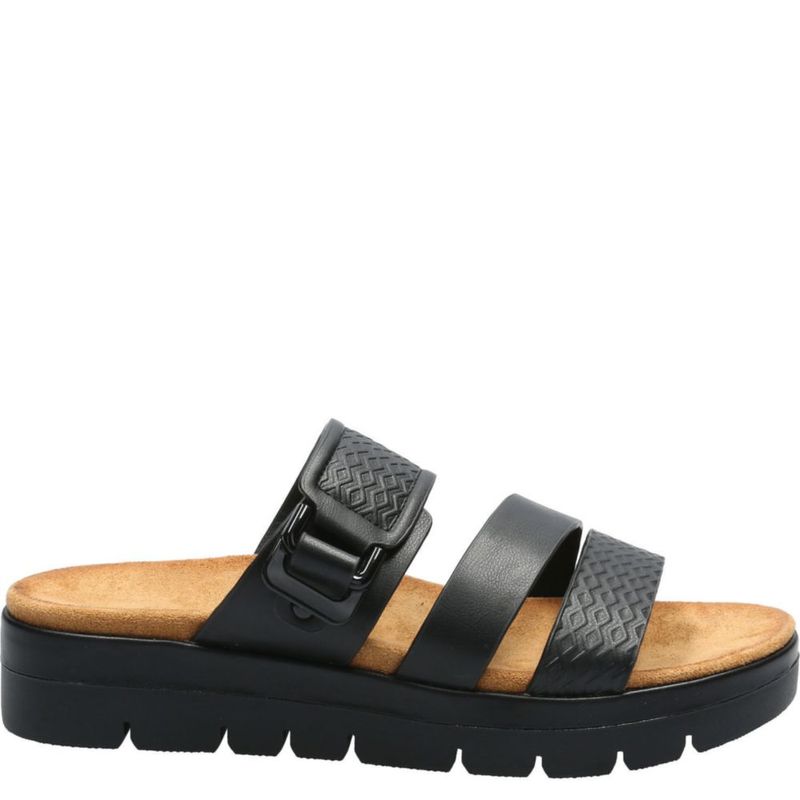 Sandalias para Mujer Hush Puppies Playful Negro Real Plaza