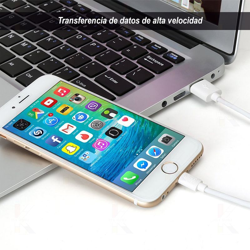 Cargador Genérico con conector lightning iPhone 8 