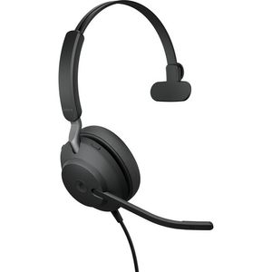 JABRA EVOLVE2 40 auriculares en el oído con cable mono (Microsoft Teams, USB Type-A, Black)
