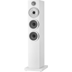 Bowers & Wilkins 704 S3 Speaker de 3 vías (Satin White, Single)