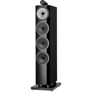 Bowers &amp; Wilkins 702 S3 Altavoz de pie de 3 vías (negro brillante, individual)