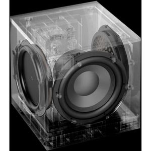Tecnología definitiva 1x8 "longthrow woofer y radiadores de 2-8" (negro)