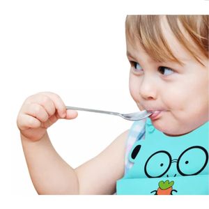 Babero de Silicona para Bebé Verde