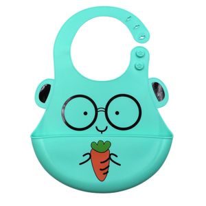 Babero de Silicona para Bebé Verde