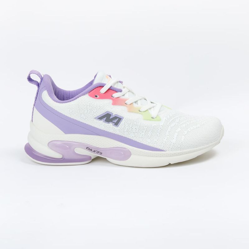 Zapatillas New Athletic Lifestyle Cult11 Blanco Con Morado Para