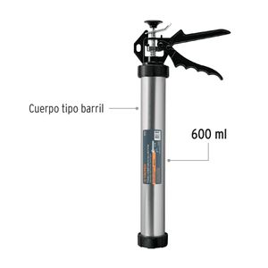 Aplicador de silicona tipo salchicha de 600ml Truper 101931