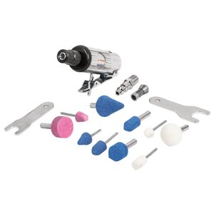 Kit de Mini Rectificadora Neumática 1/4" con estuche Truper 16887