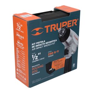 Kit Llave de Impacto 1/2" con estuche Truper 19372