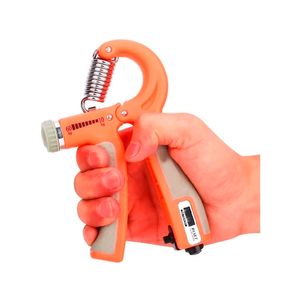 Hand Grip Con Contador y Regulador 60kg Color Anaranjado - Fitness