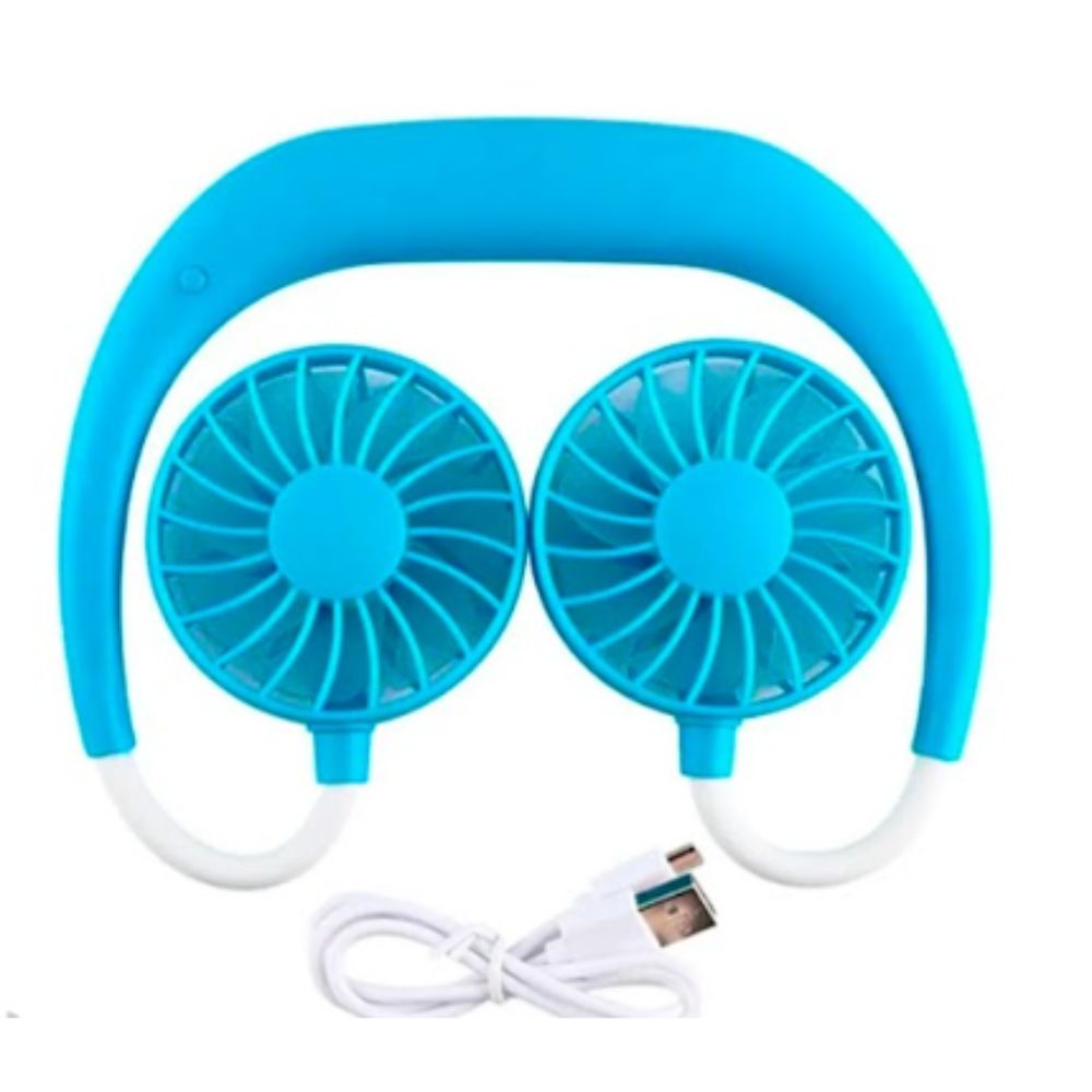 Ventilador De Cuello Recargable Sin Aspas – 5 Velocidades, Flujo 360°, Batería Larga Duración, Para Viajar Y Usar Al Aire Libre