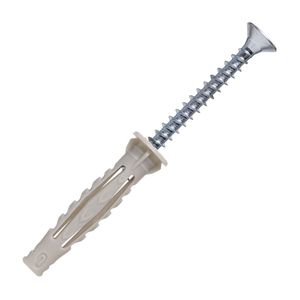 Tornillo + Tarugo 6x40mm x 10 unidades