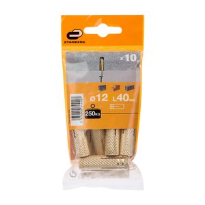 Tarugo 12x40mm x 10 unidades
