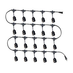 Guirnalda 20 sockets Negro E27 220v 10m