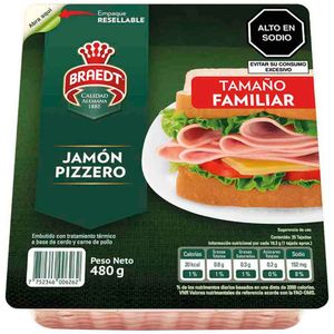 Jamón Pizzero BRAEDT Tamaño Familiar Empaque 480g