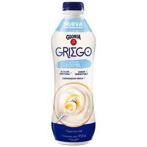 Yogurt Griego GLORIA con Miel Botella 950g