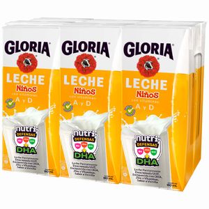 Leche Sabor a Vainilla GLORIA UHT Niños Caja 180ml