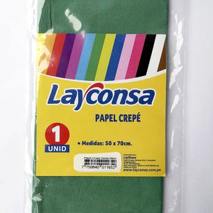 Papel Crepé LAYCONSA Verde Bolsa 1un