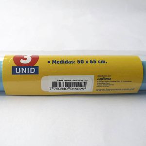 Papel Lustre LAYCONSA Celeste 50x70 Bolsa 3un
